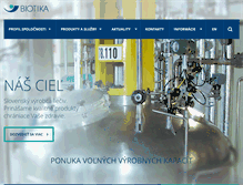 Tablet Screenshot of biotika.sk